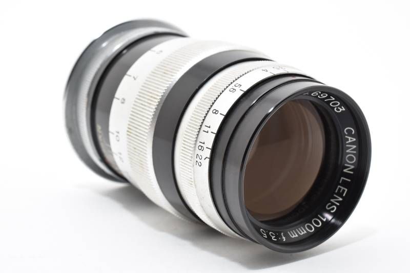 実用品】Canon キャノン LENS 100mm 3.5 L39マウント MFレンズ #4069-3