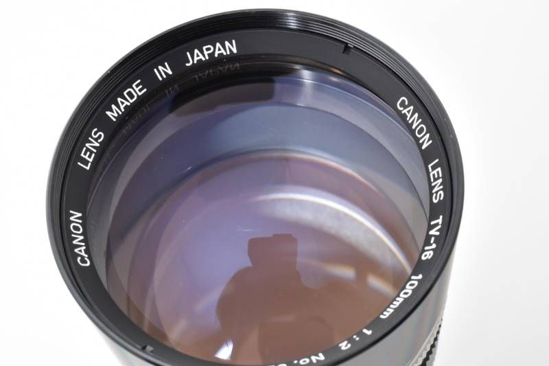 実用品 希少】Canon キャノン TV-16 100mm 1:2 F2 Cマウント MFレンズ