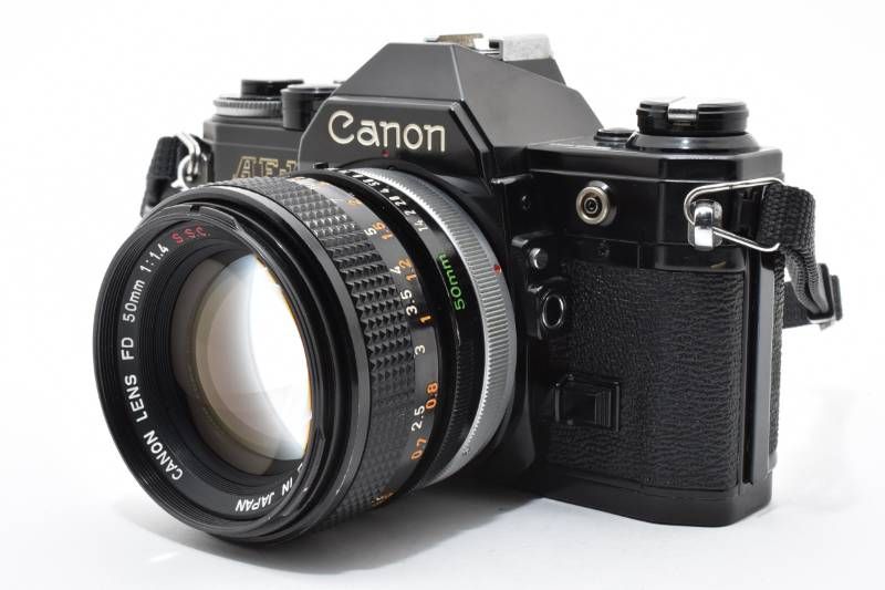 実用品】Canon キャノン AE-1 黒 ブラック / FD 50mm 1.4 S.S.C レンズ