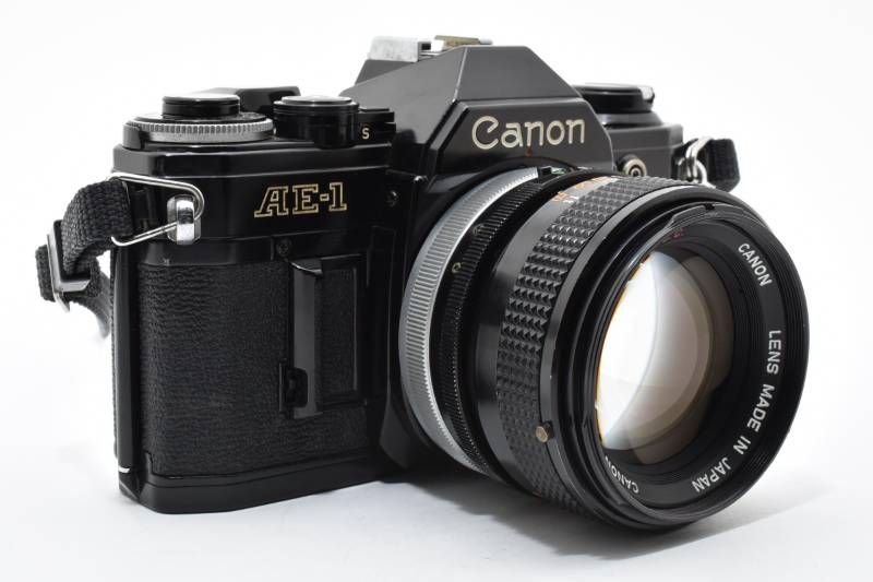 実用品】Canon キャノン AE-1 黒 ブラック / FD 50mm 1.4 S.S.C レンズ