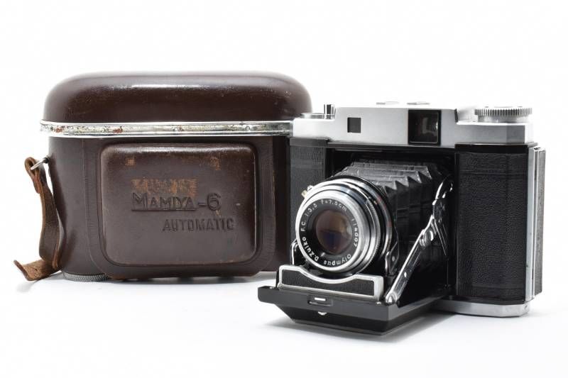 実用品】MAMIYA マミヤ MAMIYA-6 F.C. 3.5 7.5cm 蛇腹カメラ #4072-17