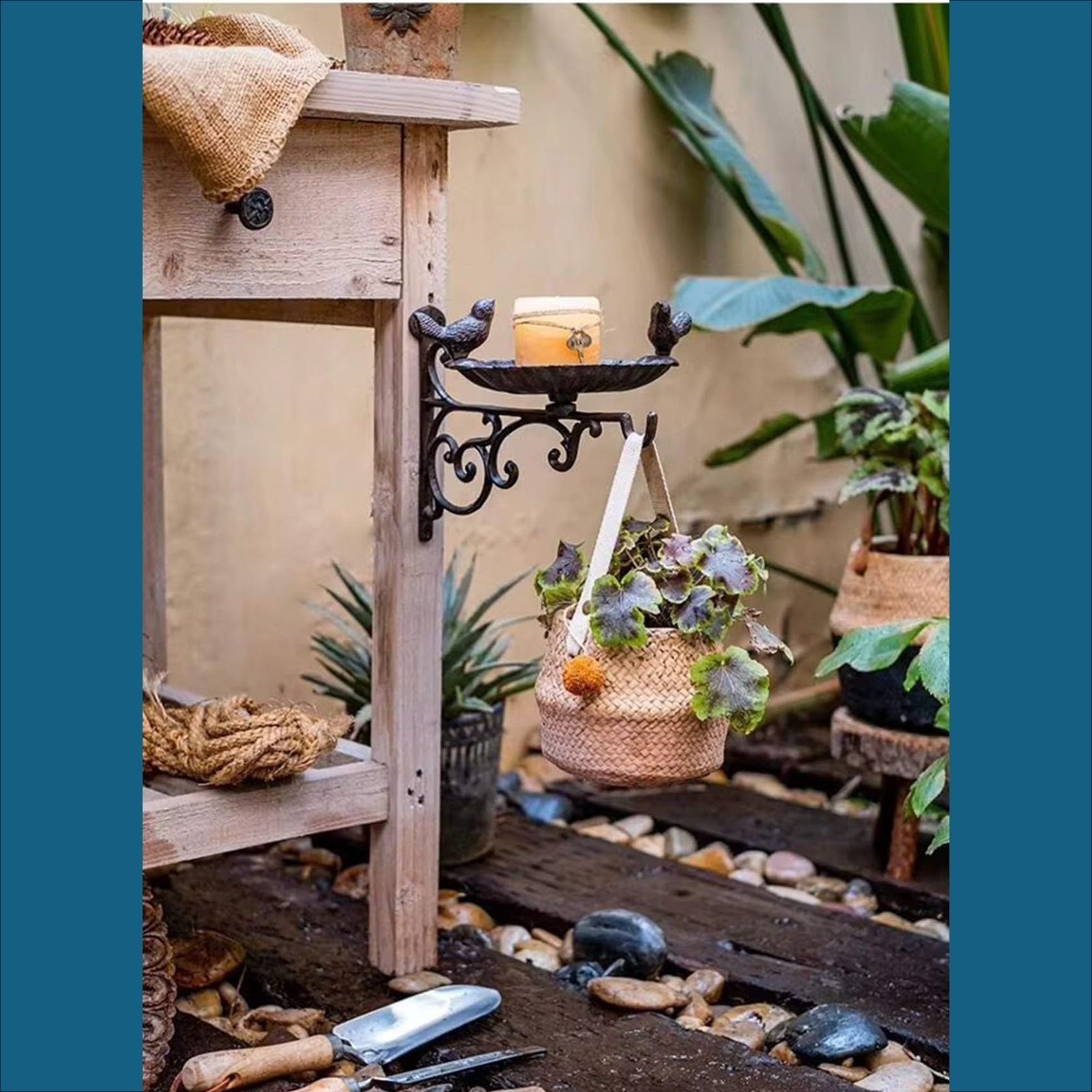 NOELAMOUR アイアンフック ガーデンフック おしゃれ 屋外 鳥 フック