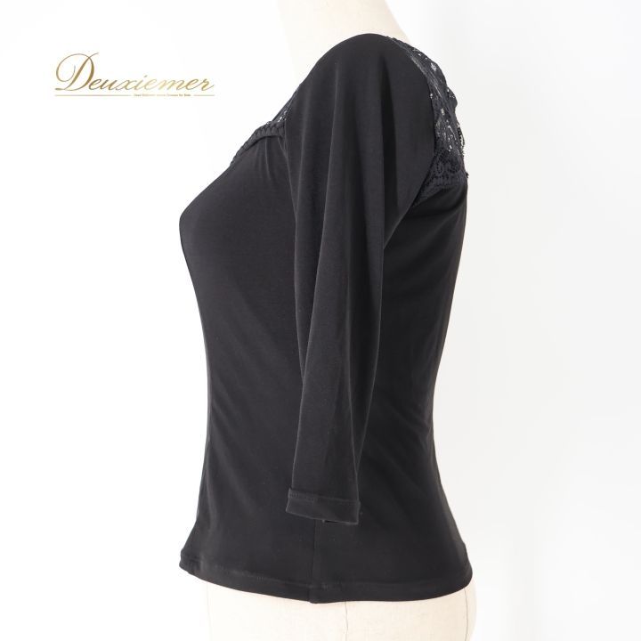 社交ダンス 衣装 トップス ブラウス ブラック系 チャコット Chacott