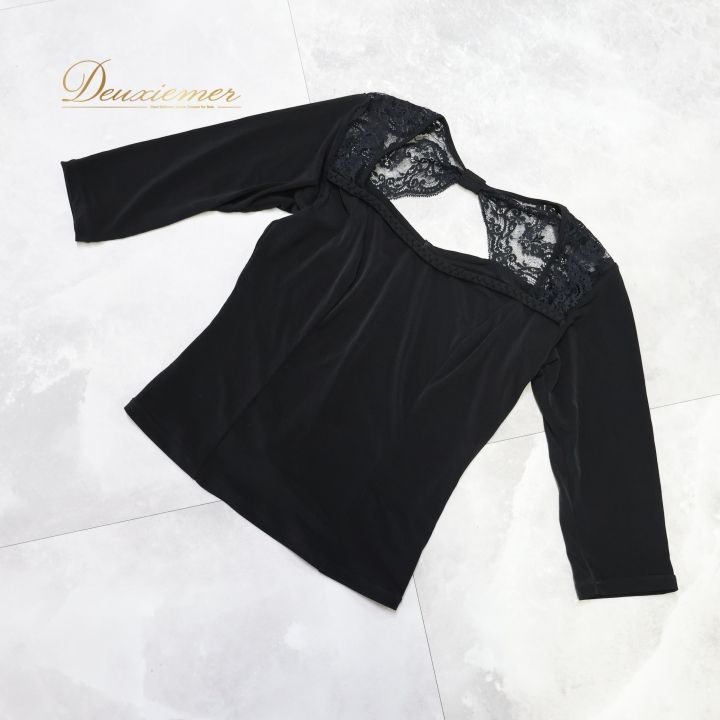 社交ダンス 衣装 トップス ブラウス ブラック系 チャコット Chacott