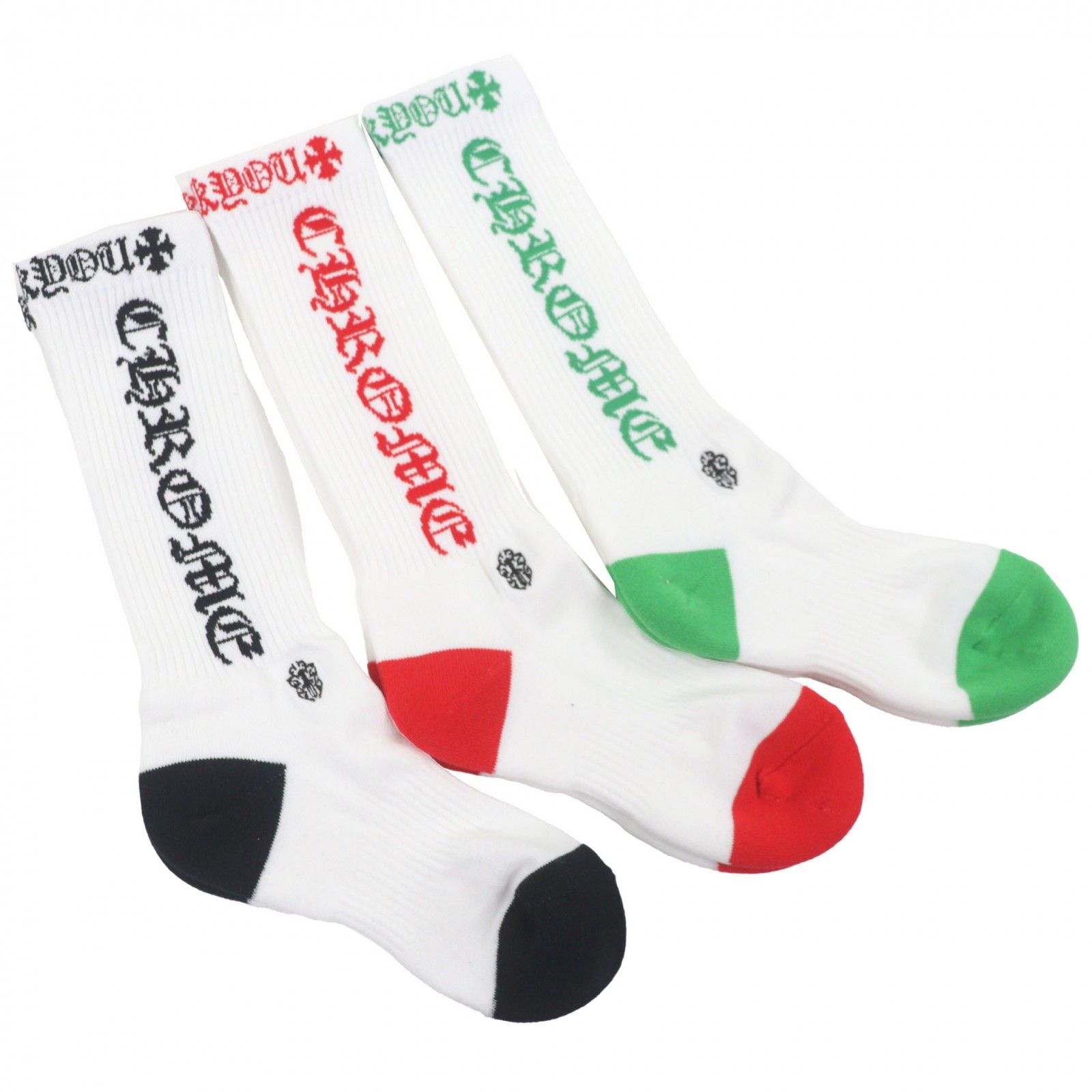 未使用品▽CHROME HEARTS クロムハーツ SOCKS-U-SPORT ダガー刺繍