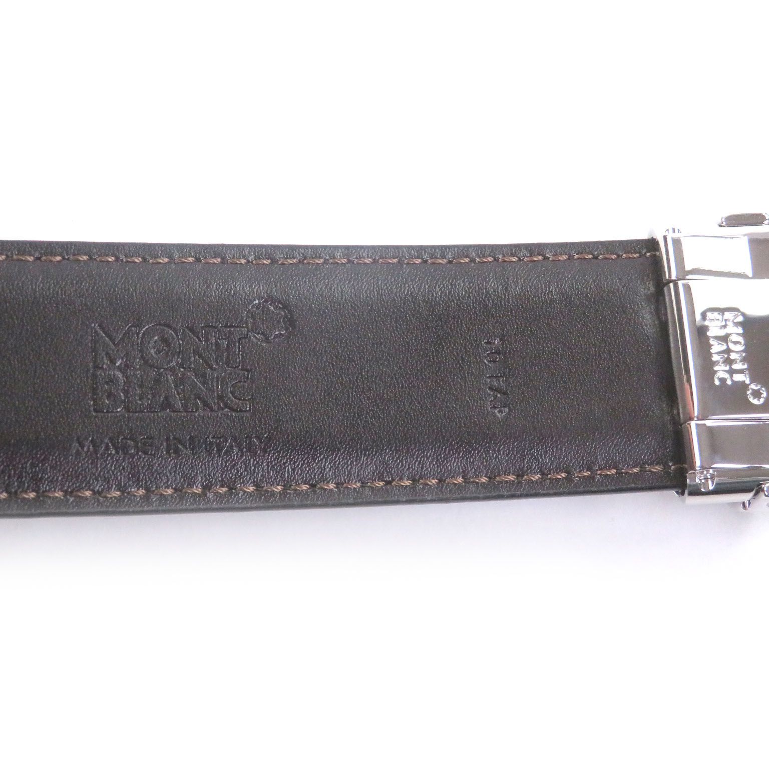 極美品□MONTBLANC モンブラン ホワイトスター リバーシブル ホース