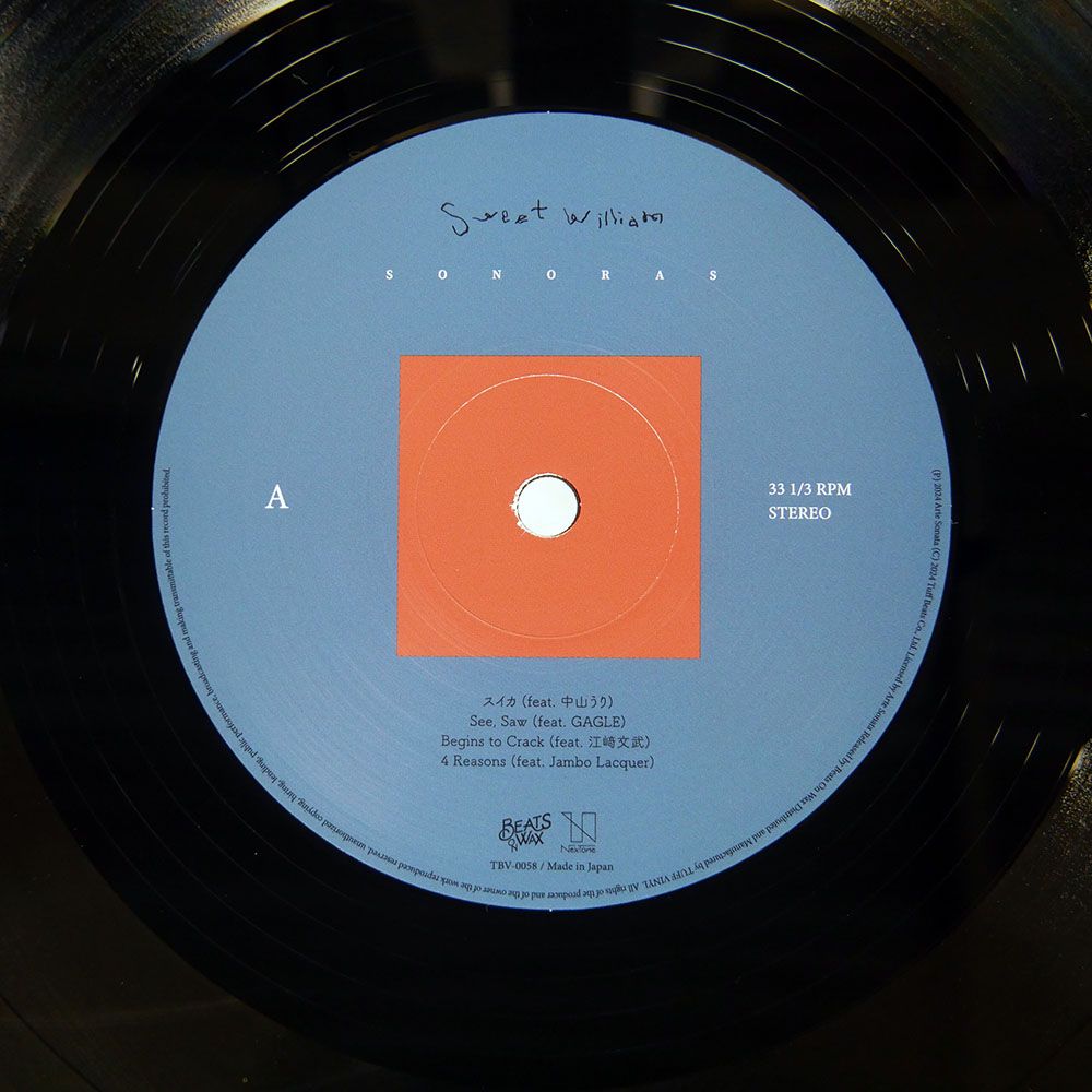 国内盤 SWEET WILLIAM/SONORAS/BEATS ON WAX TBV0058 LP - メルカリ