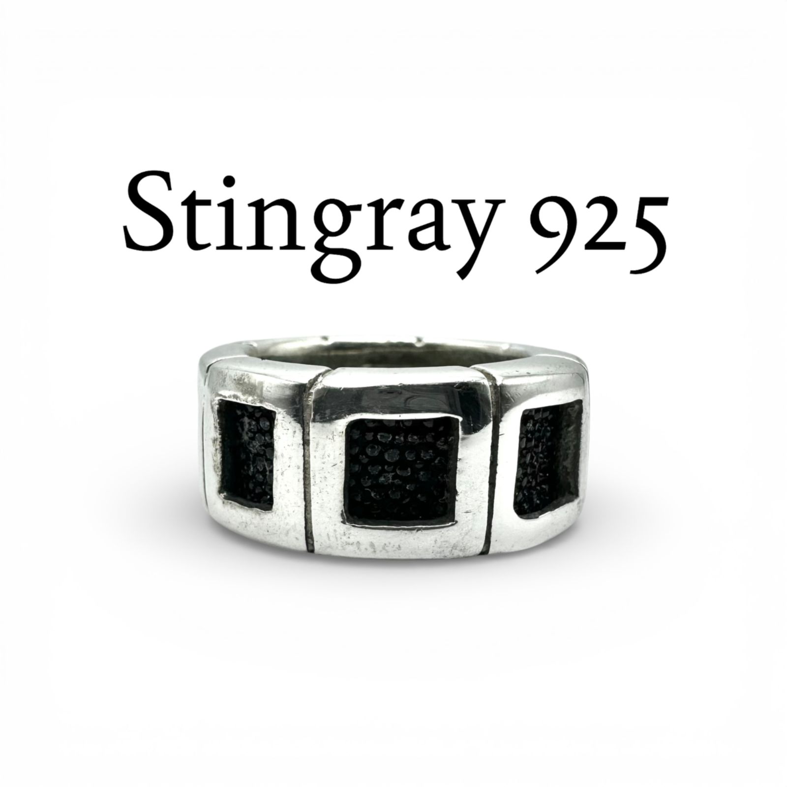 モノトーン】スティングレー Silver 925 刻印 90s Vintage Design Ring