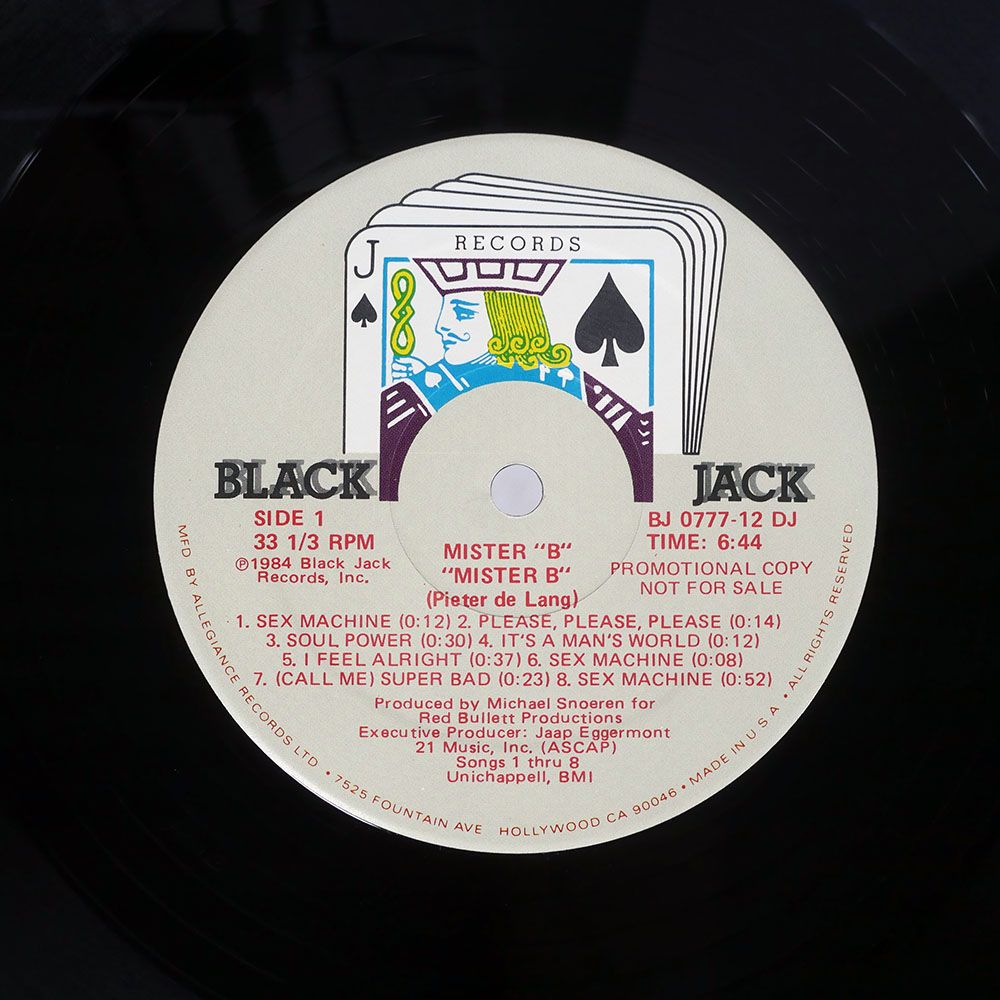 見本盤 US盤 MISTER B /MISTER B./BLACKJACK BJ077712DJ 12 - メルカリ