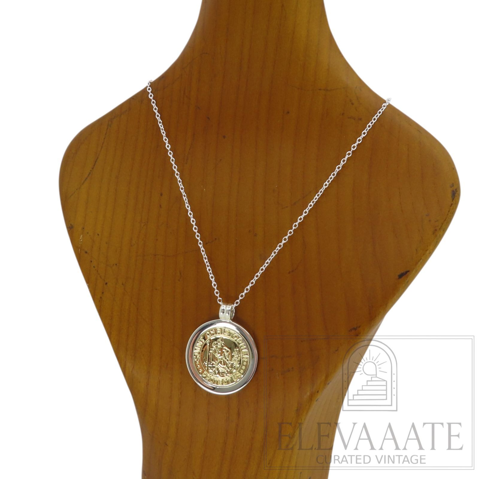 美品 Tiffany&Co. ティファニー セントクリストファー ゴールド