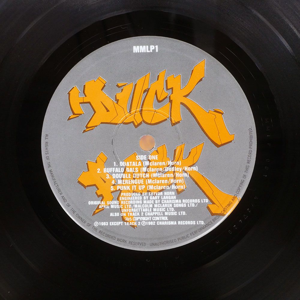 UK盤 MALCOLM MCLAREN/DUCK ROCK/CHARISMA MMLP1 LP - メルカリ
