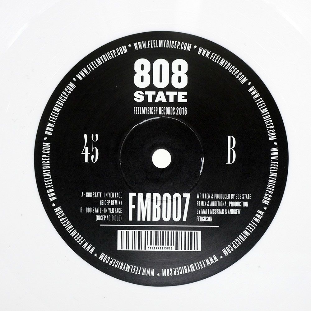 UK盤 808 STATE/IN YER FACE (BICEP REMIX)/FEEL MY BICEP FMB007 12