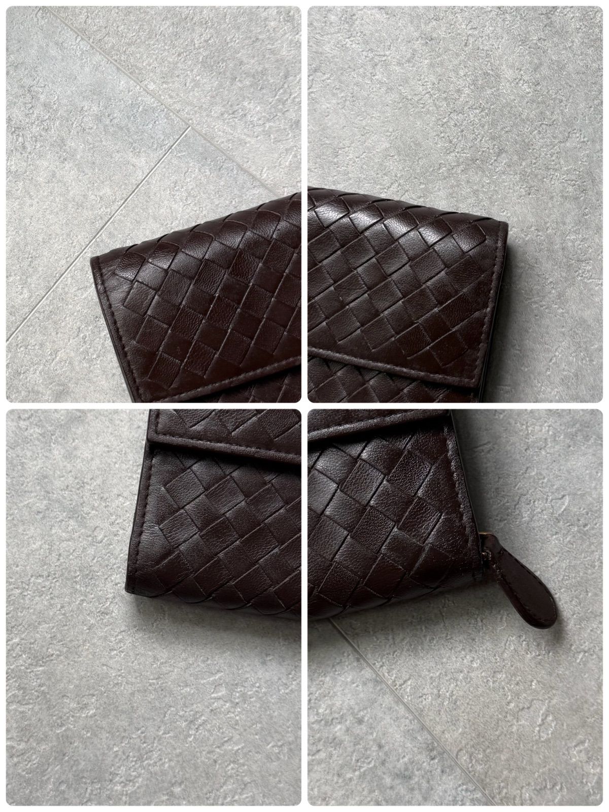 BOTTEGA VENETA ボッテガヴェネタ イントレチャート長財布 ブラウン