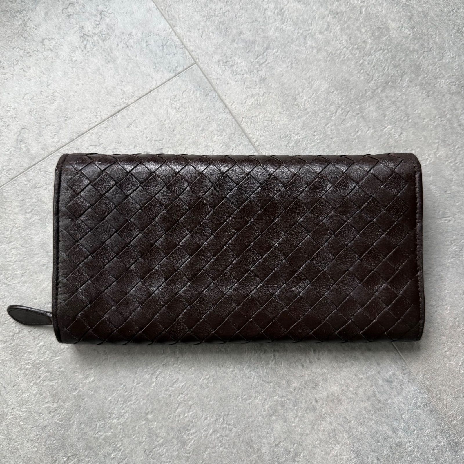 BOTTEGA VENETA ボッテガヴェネタ イントレチャート長財布 ブラウン