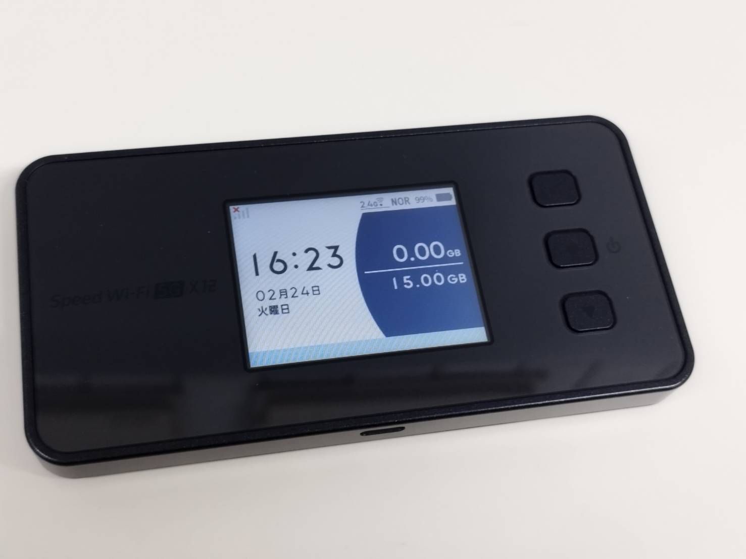 良品】Speed Wi-Fi 5G X12/NAR03/ブラック/モバイルルーター - メルカリ