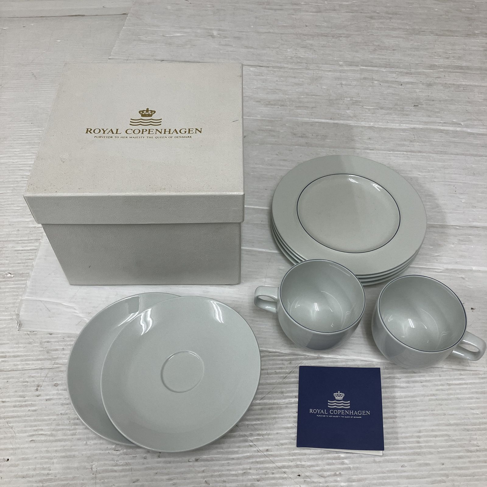 ロイヤル コペンハーゲン 072 カップ&ソーサー 2客 プレート 4枚