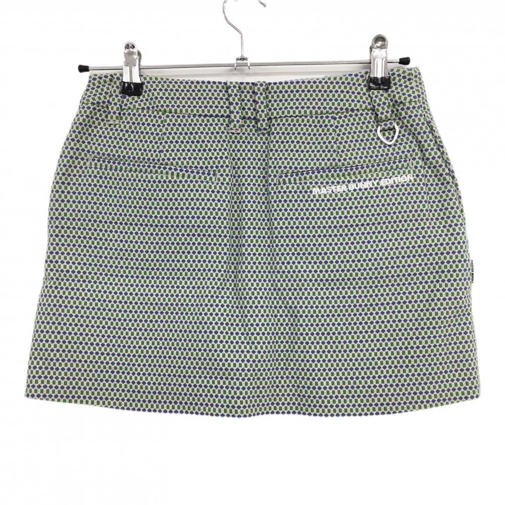 超美品】マスターバニー キュロットスカート ブルー×グリーン 総柄