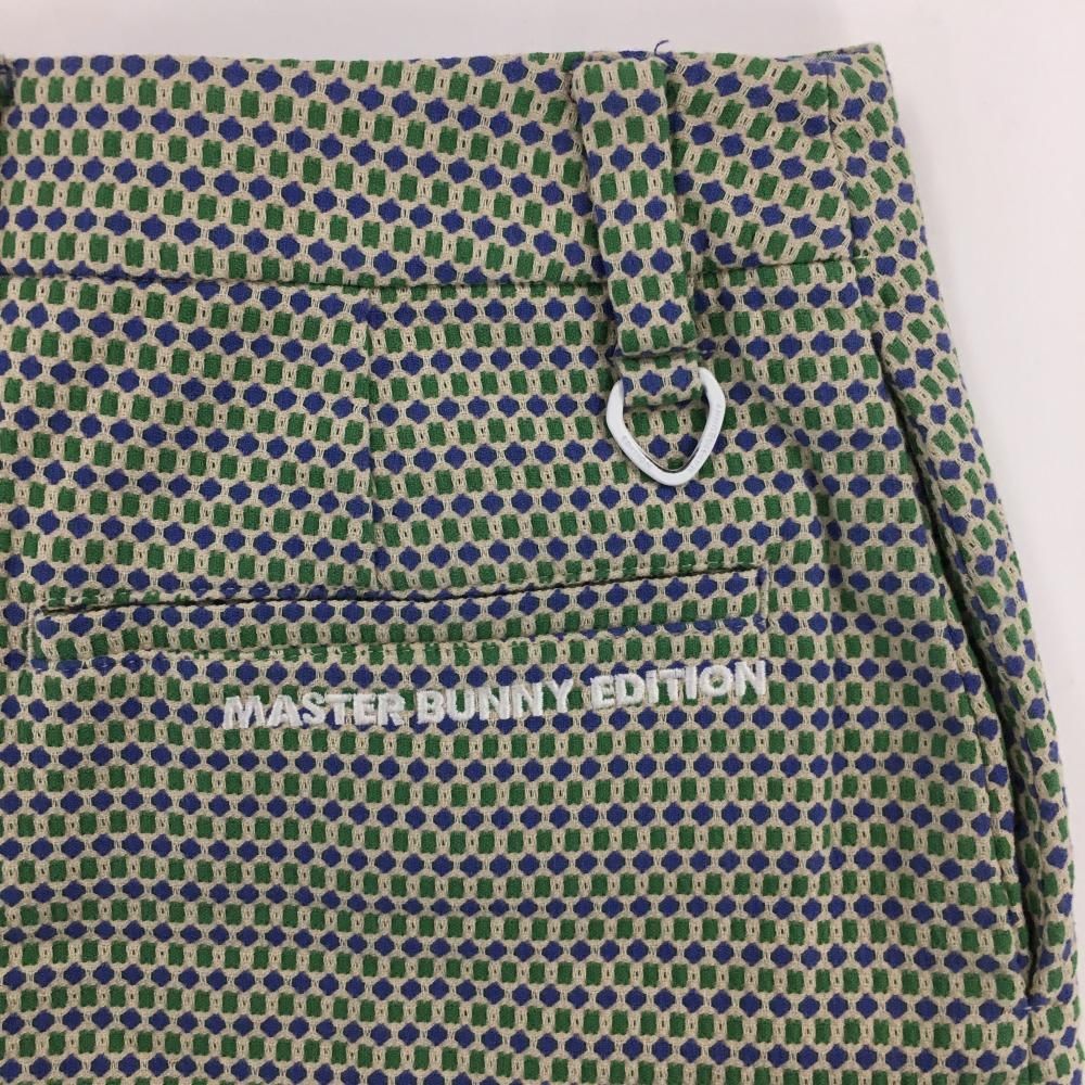 超美品】マスターバニー キュロットスカート ブルー×グリーン 総柄