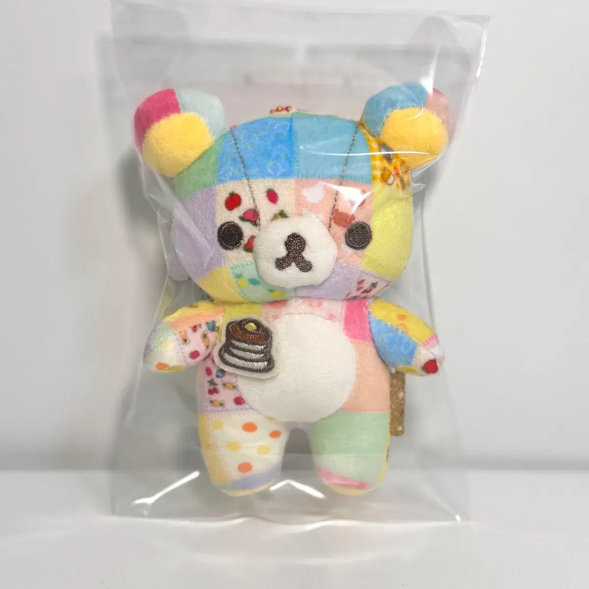 リラックマ 20周年 パッチワーク ぬいぐるみ キーホルダー 13cm