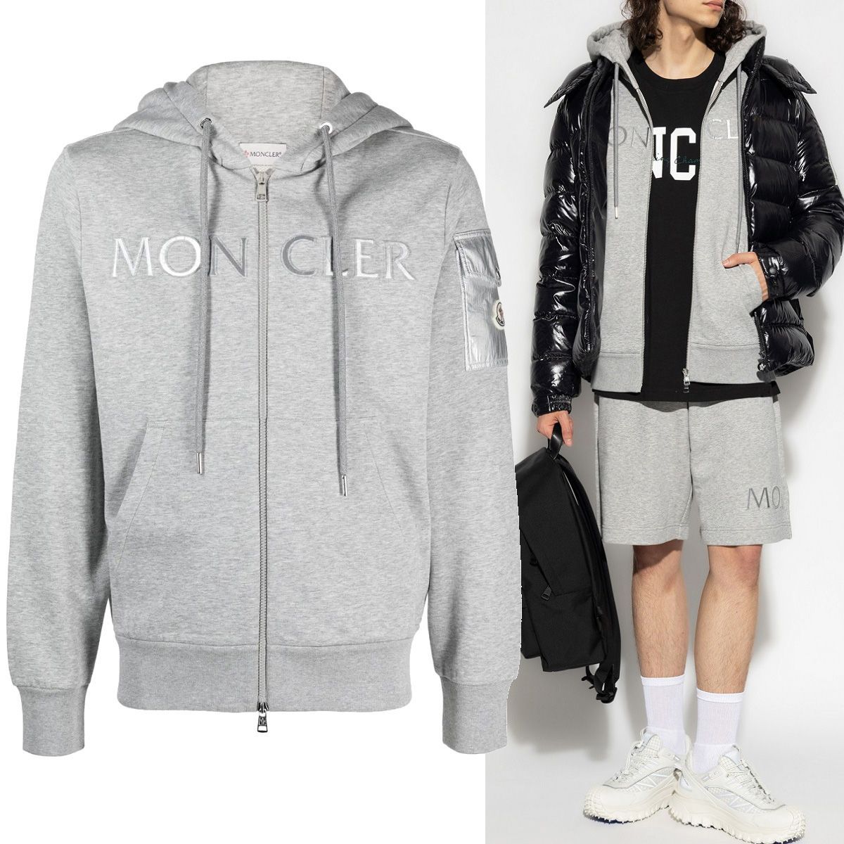 82 MONCLER モンクレール 8G00006 89A2L グレー パーカー スウェット