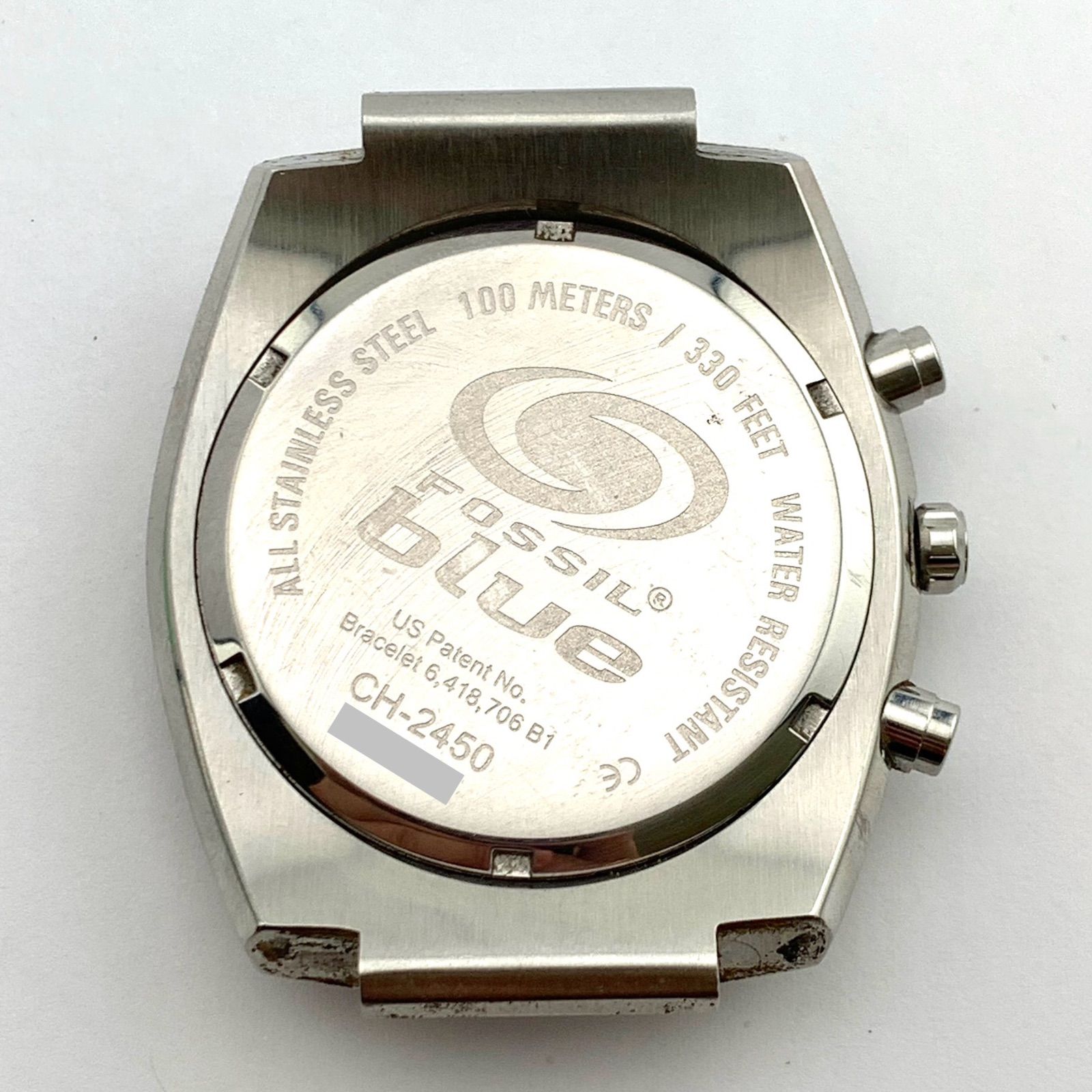 ジャンク】FOSSIL CH-2450 クロノグラフ腕時計 - メルカリ