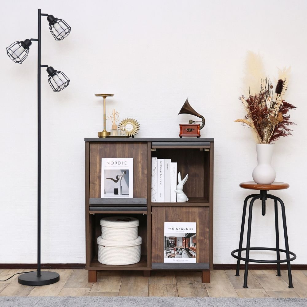 【！送料別！】 北谷家具 Kit Furniture キャビネット ガラス 飾り棚 本革 羊革張り ミラー 大型 陳列棚 ビューロー 収納 キットファニチュア 99755 そごう・西武の売却検討 北谷家具 Kit Furniture キャビネット ガラス