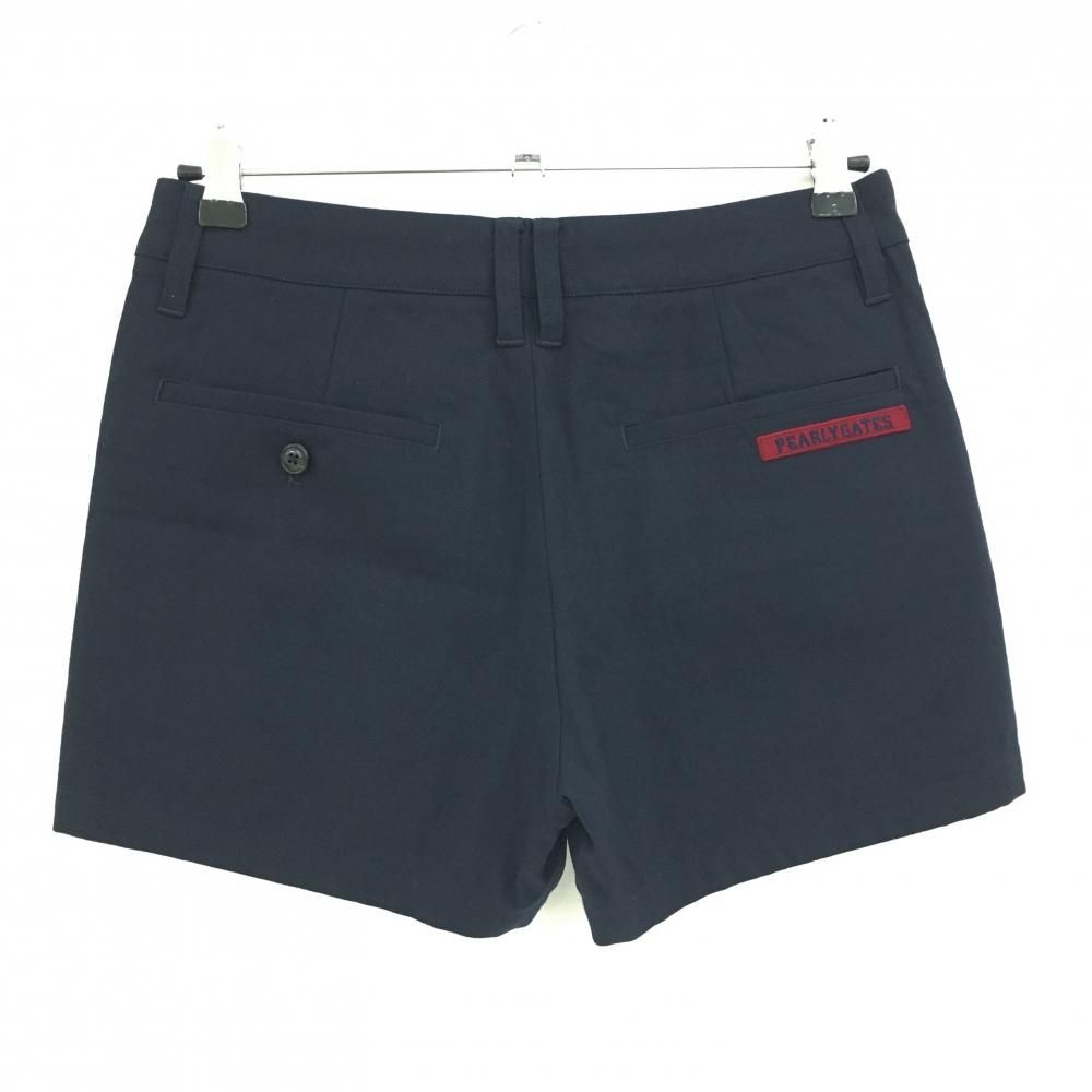 超美品】パーリーゲイツ ショートパンツ ネイビー ウール混 裏地付き