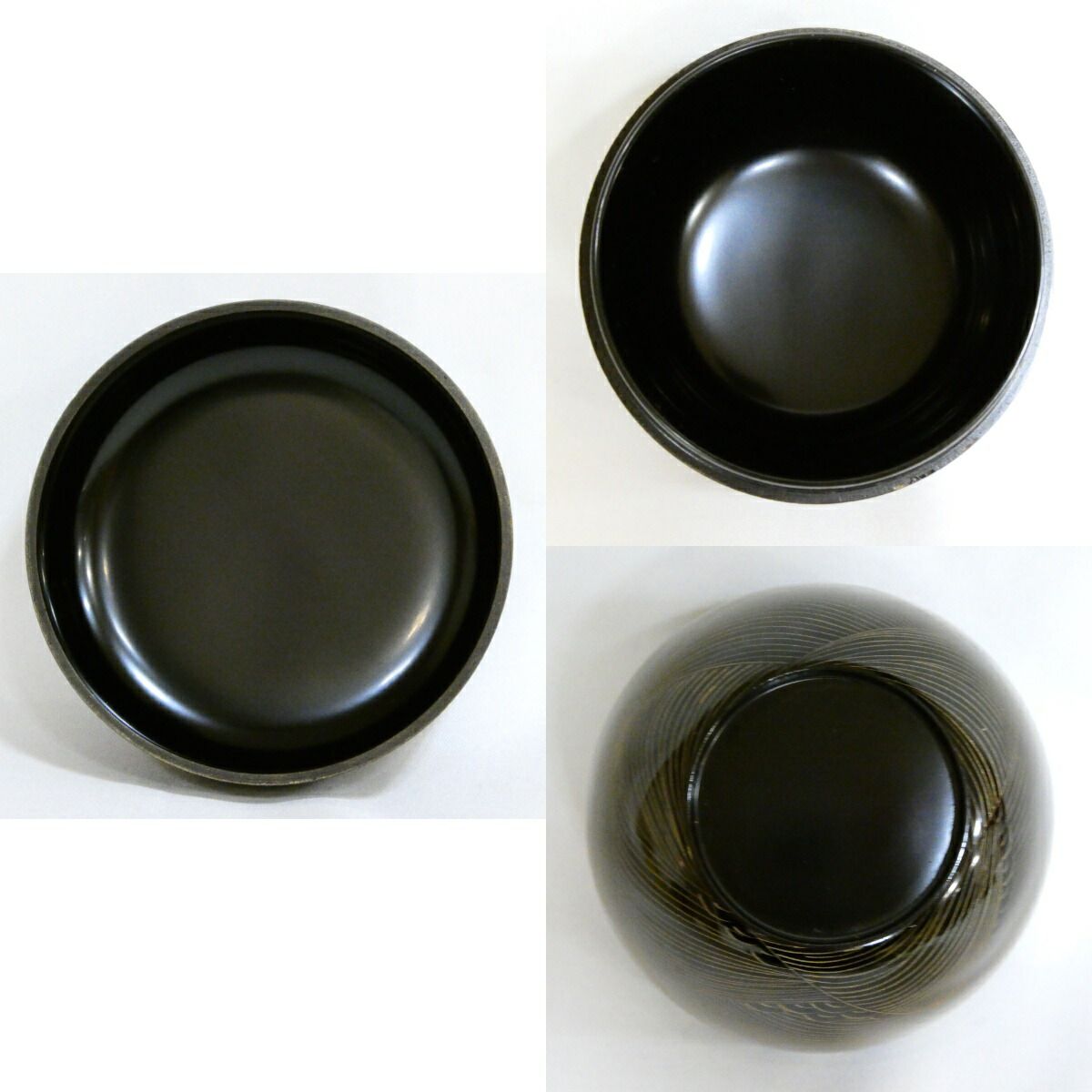 二月の特売品】蒔絵師 月峯作 源氏波 沈金 棗 茶道具 【中古・美品