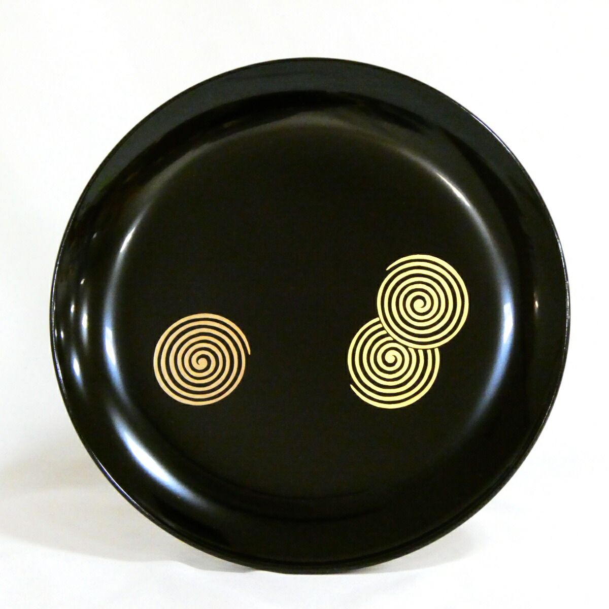 二月の特売品】淡々斎好写 渦蒔絵 貴人高杯 木製真塗 茶道具【中古・美