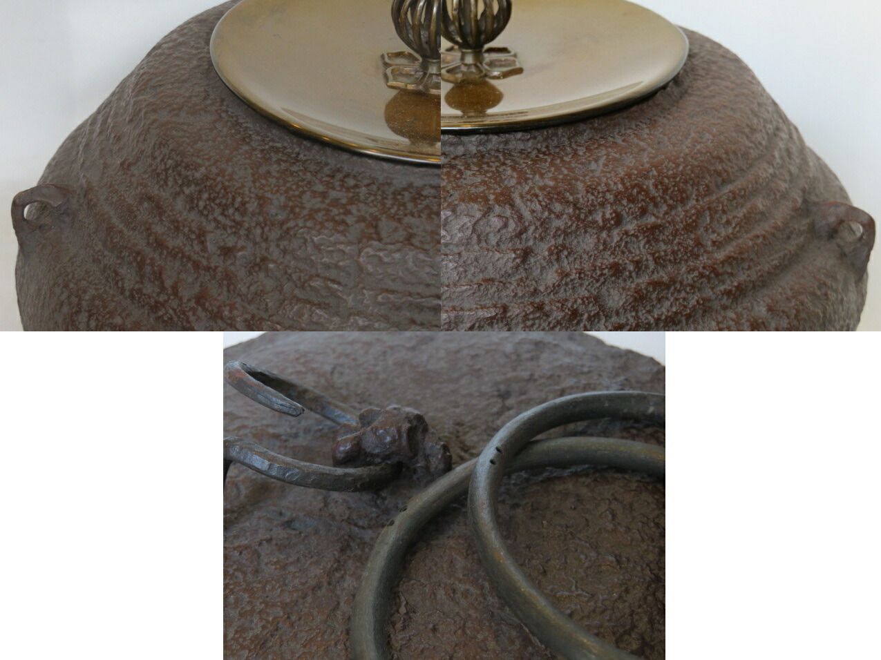 決算）富山県釜師 畠春斎作 古天明釜写 国立東京博物館蔵 模筋釜【税込