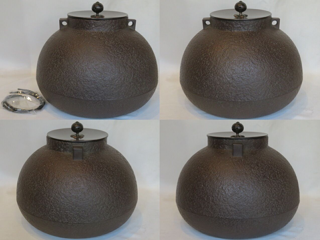 決算）高岡鋳師 金森紹栄作 責紐釜 炉用 【税込・送料込】【中古・美品