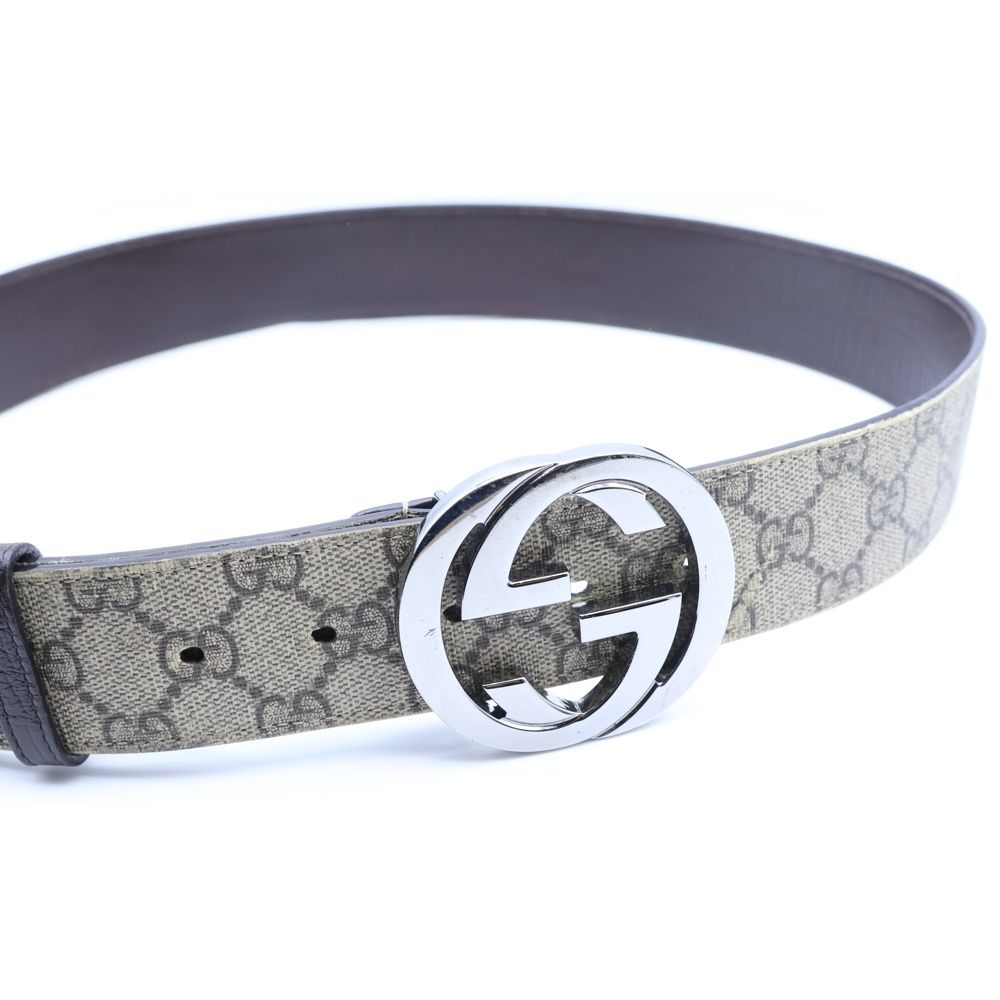 GUCCI (グッチ) GGスプリーム インターロッキングGバックル ベルト