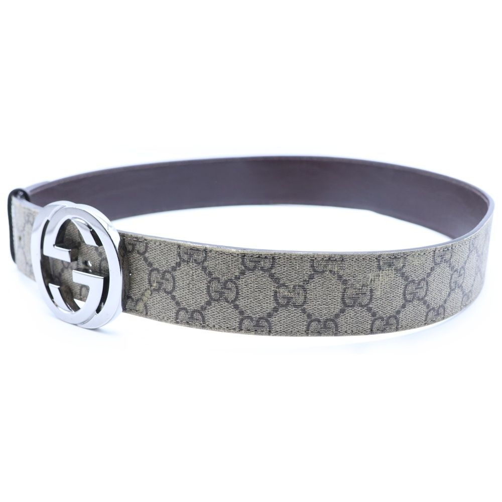 GUCCI (グッチ) GGスプリーム インターロッキングGバックル ベルト