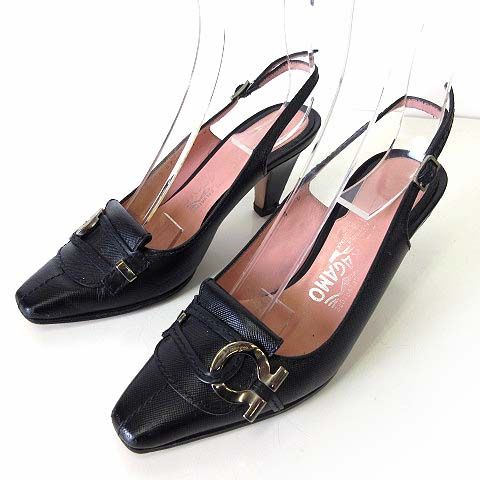 サルヴァトーレフェラガモ Salvatore Ferragamo パンプス バック