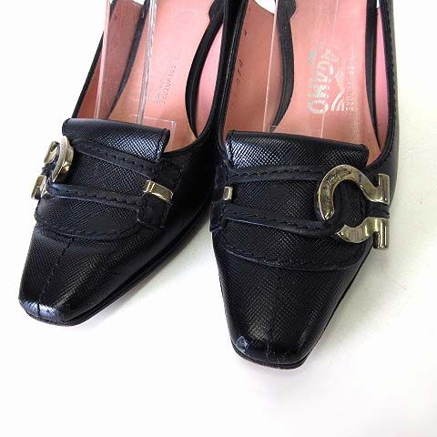 サルヴァトーレフェラガモ Salvatore Ferragamo パンプス バック