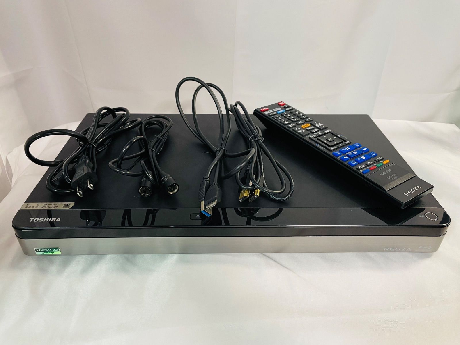 TOSHIBA DBR-UT109 HDD＆ブルーレイレコーダー 2021年製 リモコン付