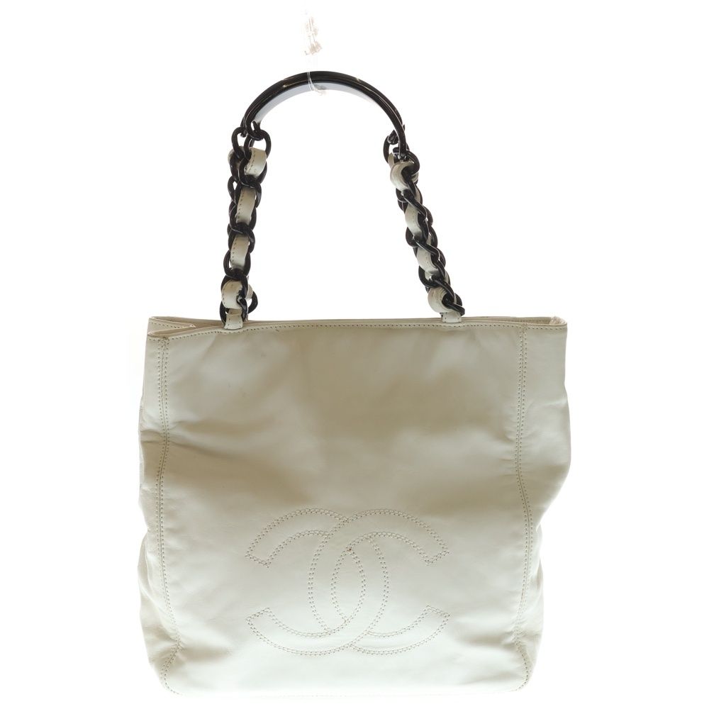 CHANEL (シャネル) ココマーク プラチェーン ショルダーハンドバック