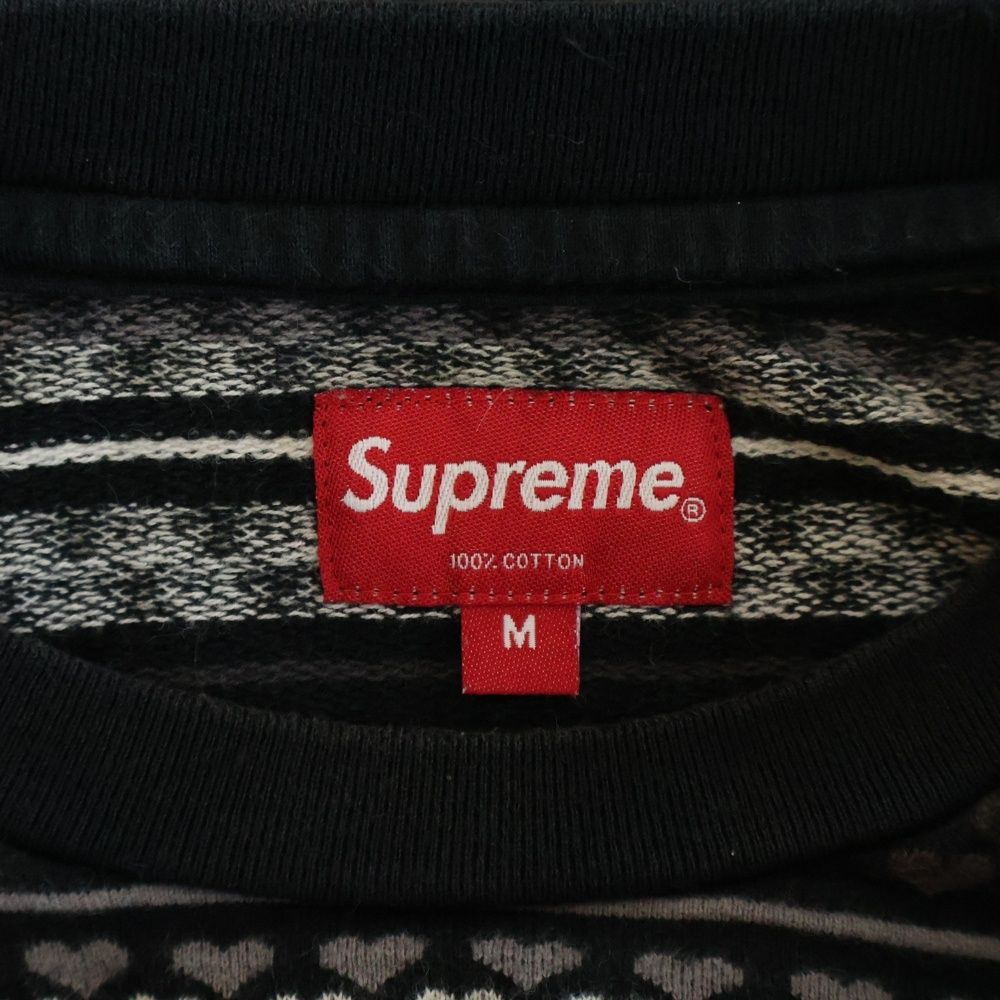 SUPREME (シュプリーム) 22SS Hearts Jacquard ハート ボーダー