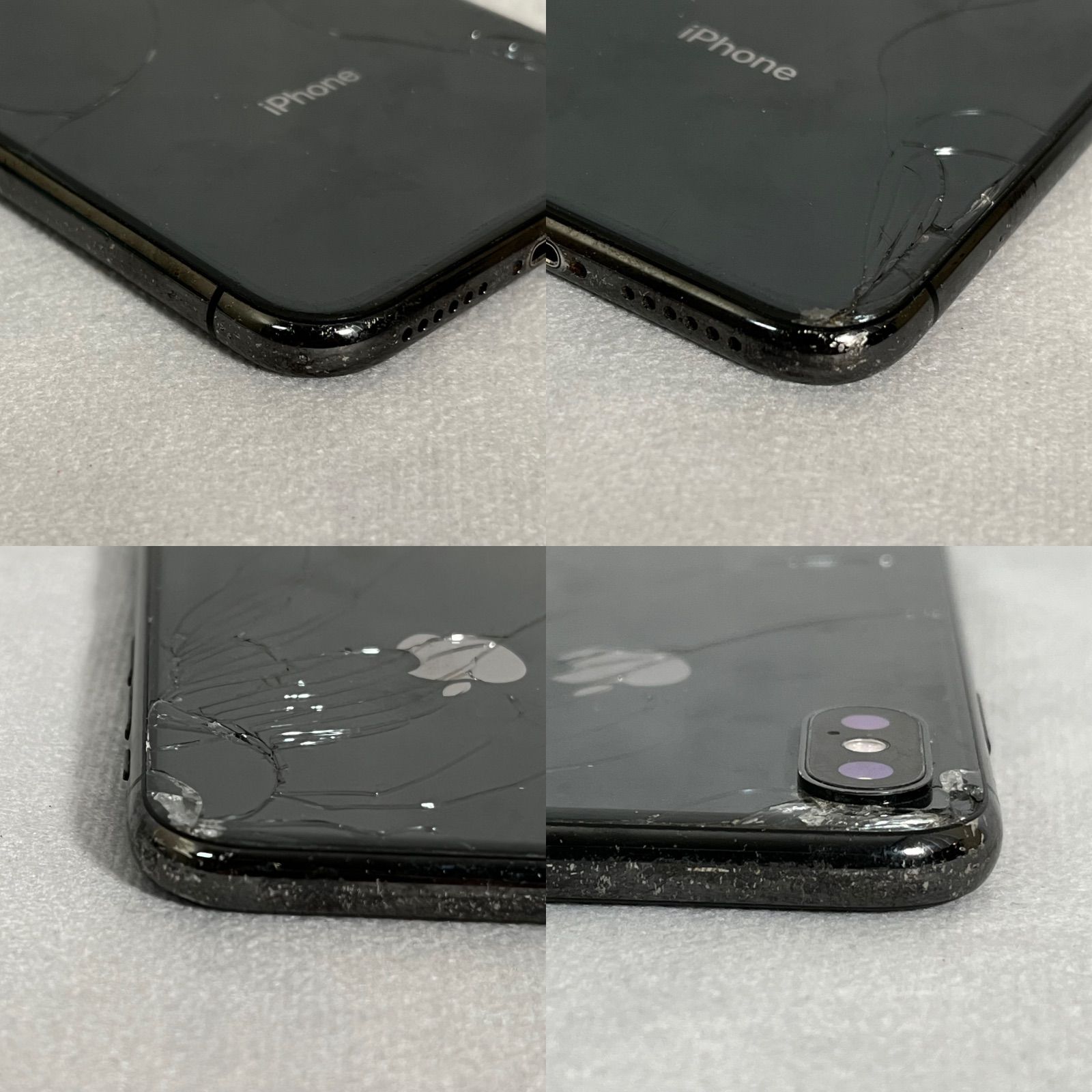 管2602-241】Apple iPhone X 64GB 本体 スペースグレー ネットワーク