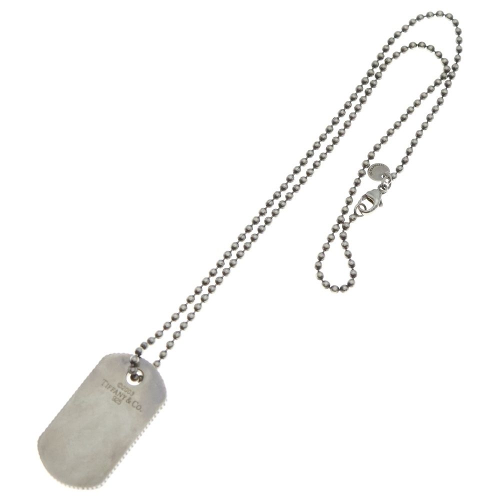 TIFFANY & Co. (ティファニー) ドッグタグ ボールチェーンネックレス