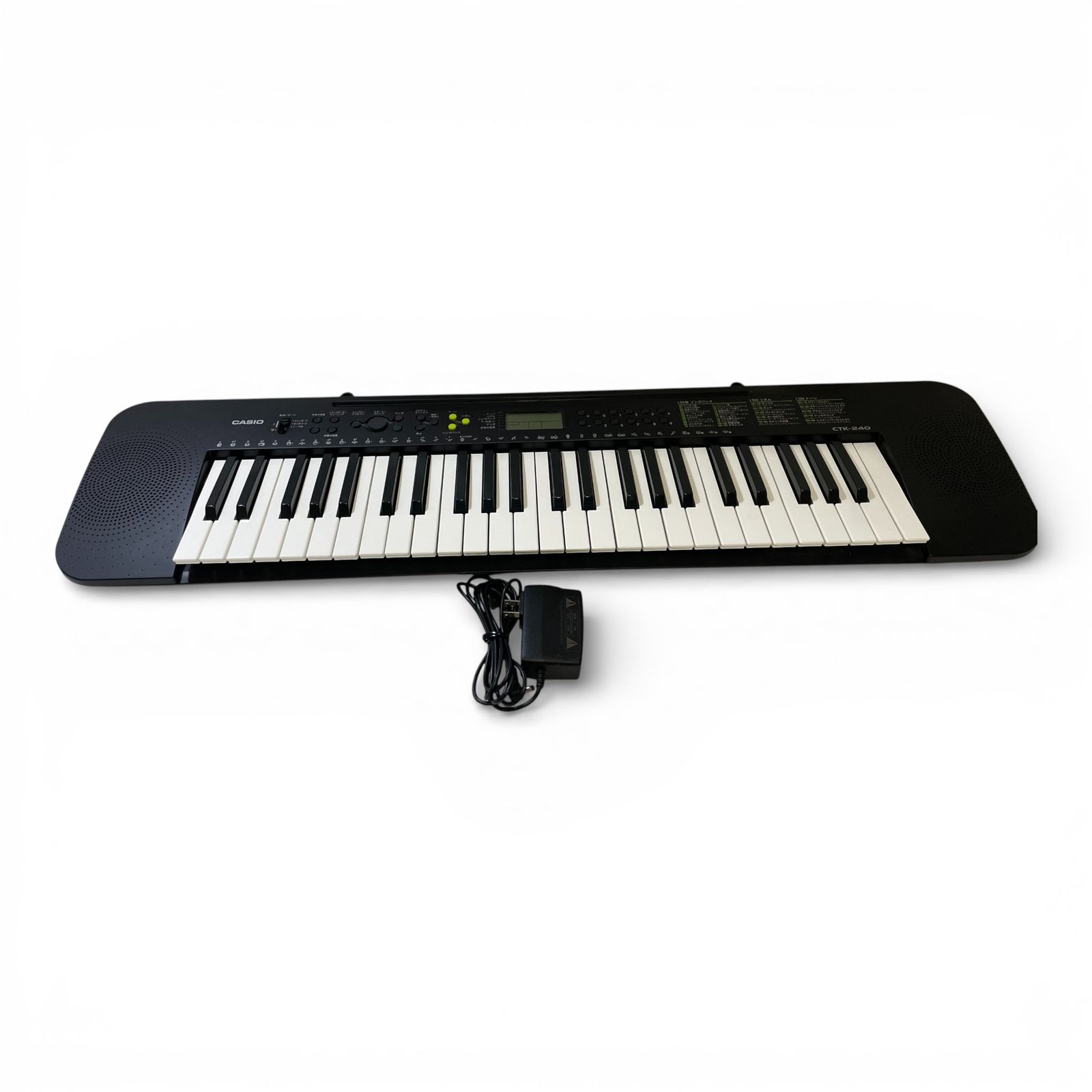 ○ カシオ CASIO 電子キーボード Casiotone CTK-240 ブラック 見やすい