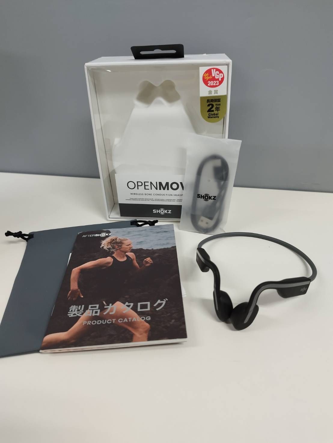 良品】SHOKZ OpenMove S661/骨伝導イヤホン/グレー - メルカリ