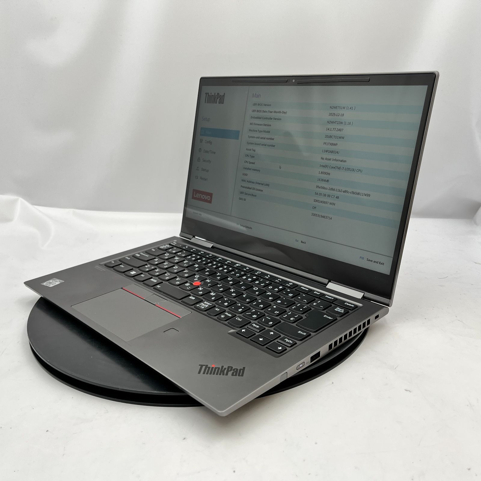 ☆ジャンク/スライドパッドボタン不良☆Lenovo ThinkPad X1 Yoga Gen 5