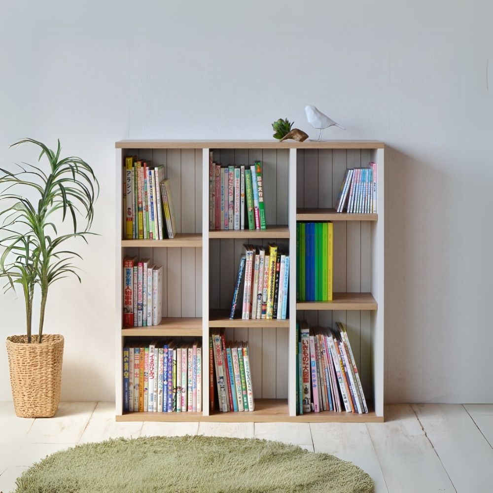 ♪フレンチカントリー 本棚 ［幅90cm］ シェルフ ブックスタンド 絵