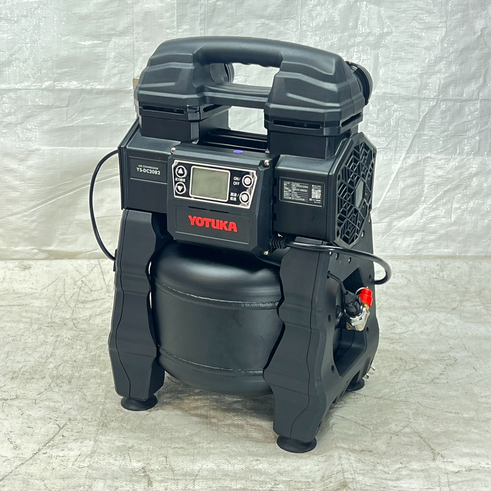 中古品】【お買い得！】 エアーコンプレッサー 100V 10L YOTUKA アルミ 
