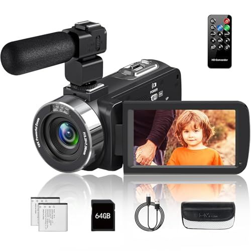 新品】ビデオカメラ4K動画8000万画像数YouTubeカメラ ウェブカメラ 18