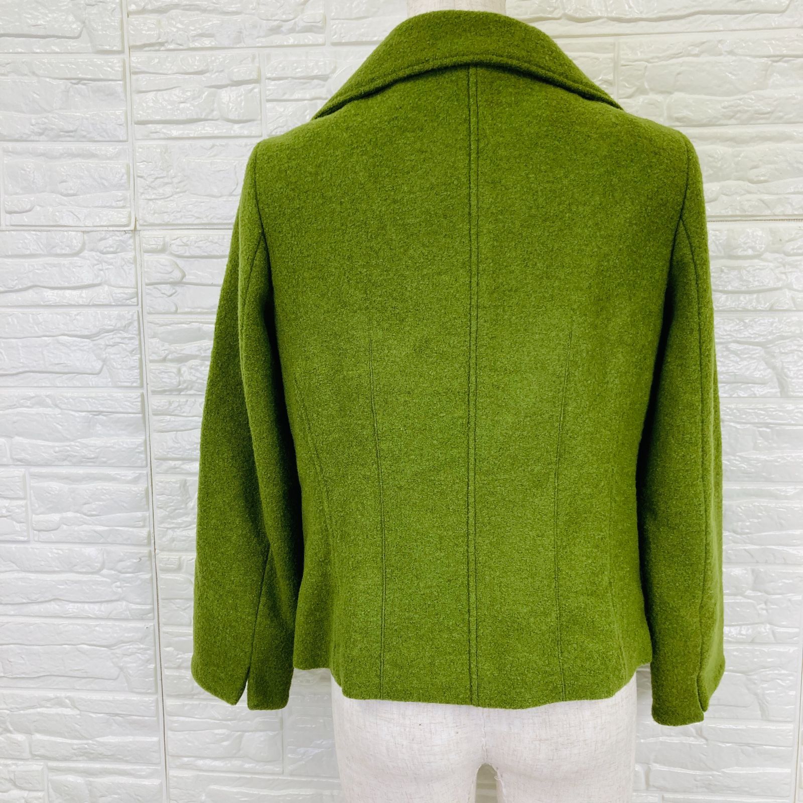 極美品】ケイコスズキコレクション ウールジャケット ライムグリーン
