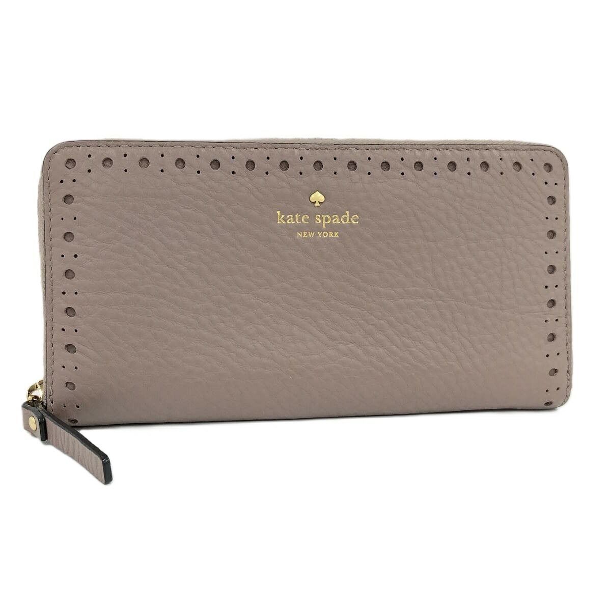KATE SPADE ラウンドファスナー長財布 レザー WLRU3104 - メルカリ