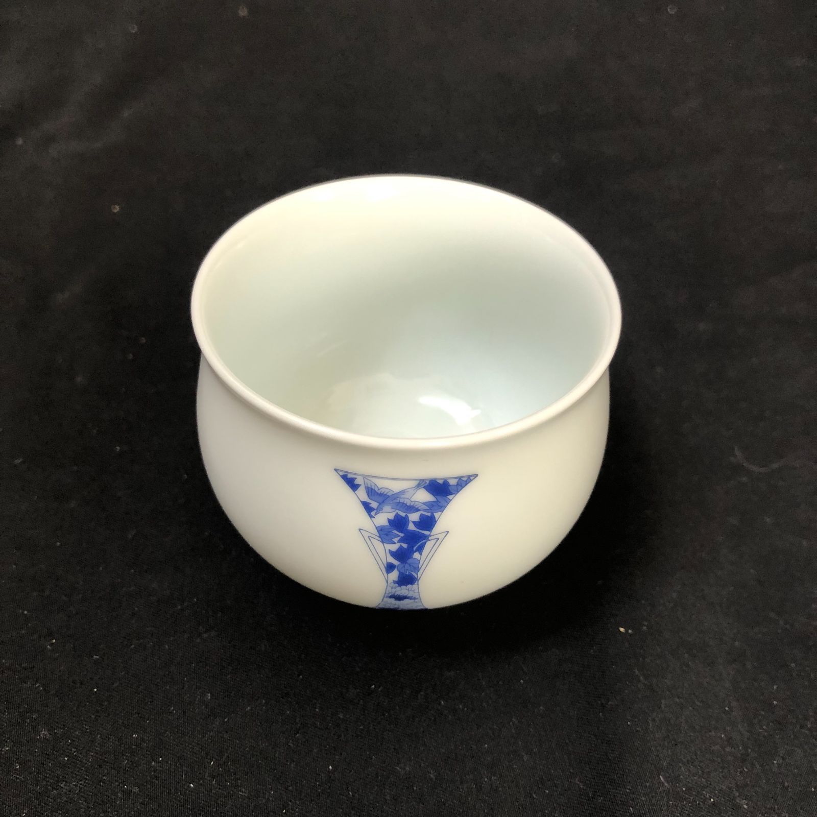 FUKAGAWA PORCELAIN 深川製磁 湯飲み ブルーチャイナ 煎茶椀 1900年