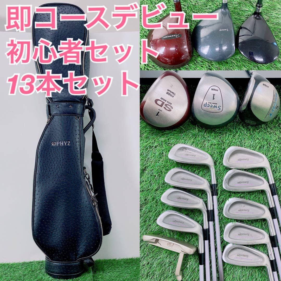 ゴルフクラブ フルセット プロギア入り 初心者 レディース コース